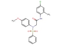 N~1~-(4-chloro-2-methylphenyl)-N~2~-(4-methoxyphenyl)-N~2~-(phenylsulfonyl)glycinamide