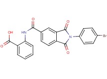 2-({[2-(4-bromophenyl)-1,3-dioxo-2,3-dihydro-1H-isoindol-5-yl]carbonyl}amino)benzoic acid