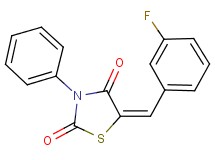 5-(3-fluorobenzylidene)-3-phenyl-1,3-thiazolidine-2,4-dione