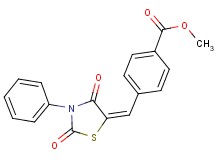methyl 4-[(2,4-dioxo-3-phenyl-1,3-thiazolidin-5-ylidene)methyl]benzoate