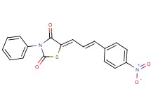 5-[3-(4-nitrophenyl)-2-propen-1-ylidene]-3-phenyl-1,3-thiazolidine-2,4-dione