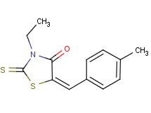 3-ethyl-5-(4-methylbenzylidene)-2-thioxo-1,3-thiazolidin-4-one
