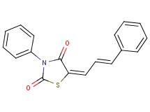 3-phenyl-5-(3-phenyl-2-propen-1-ylidene)-1,3-thiazolidine-2,4-dione