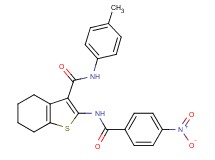 N-(4-methylphenyl)-2-[(4-nitrobenzoyl)amino]-4,5,6,7-tetrahydro-1-benzothiophene-3-carboxamide