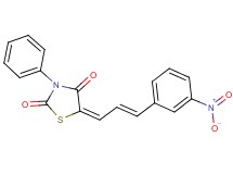 5-[3-(3-nitrophenyl)-2-propen-1-ylidene]-3-phenyl-1,3-thiazolidine-2,4-dione