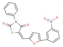 5-{[5-(3-nitrophenyl)-2-furyl]methylene}-3-phenyl-1,3-thiazolidine-2,4-dione
