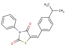 5-(4-isopropylbenzylidene)-3-phenyl-1,3-thiazolidine-2,4-dione