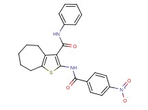 2-[(4-nitrobenzoyl)amino]-N-phenyl-5,6,7,8-tetrahydro-4H-cyclohepta[b]thiophene-3-carboxamide