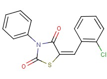 5-(2-chlorobenzylidene)-3-phenyl-1,3-thiazolidine-2,4-dione
