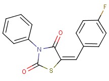 5-(4-fluorobenzylidene)-3-phenyl-1,3-thiazolidine-2,4-dione