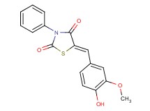 5-(4-hydroxy-3-methoxybenzylidene)-3-phenyl-1,3-thiazolidine-2,4-dione
