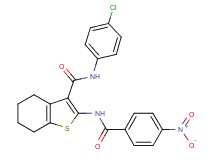 N-(4-chlorophenyl)-2-[(4-nitrobenzoyl)amino]-4,5,6,7-tetrahydro-1-benzothiophene-3-carboxamide