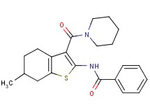 N-[6-methyl-3-(1-piperidinylcarbonyl)-4,5,6,7-tetrahydro-1-benzothien-2-yl]benzamide
