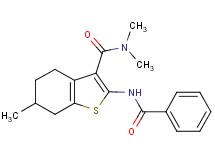 2-(benzoylamino)-N,N,6-trimethyl-4,5,6,7-tetrahydro-1-benzothiophene-3-carboxamide