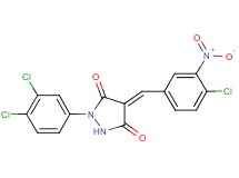 4-(4-chloro-3-nitrobenzylidene)-1-(3,4-dichlorophenyl)-3,5-pyrazolidinedione