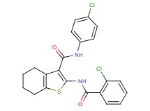 2-[(2-chlorobenzoyl)amino]-N-(4-chlorophenyl)-4,5,6,7-tetrahydro-1-benzothiophene-3-carboxamide