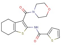 N-[3-(4-morpholinylcarbonyl)-4,5,6,7-tetrahydro-1-benzothien-2-yl]-2-thiophenecarboxamide