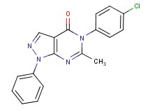5-(4-chlorophenyl)-6-methyl-1-phenyl-1,5-dihydro-4H-pyrazolo[3,4-d]pyrimidin-4-one