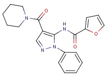 N-[1-phenyl-4-(1-piperidinylcarbonyl)-1H-pyrazol-5-yl]-2-furamide