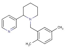 3-[1-(2,5-dimethylbenzyl)-2-piperidinyl]pyridine