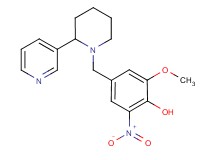 2-methoxy-6-nitro-4-{[2-(3-pyridinyl)-1-piperidinyl]methyl}phenol