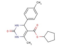 cyclopentyl 6-methyl-4-(4-methylphenyl)-2-oxo-1,2,3,4-tetrahydro-5-pyrimidinecarboxylate