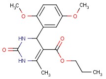 propyl 4-(2,5-dimethoxyphenyl)-6-methyl-2-oxo-1,2,3,4-tetrahydro-5-pyrimidinecarboxylate