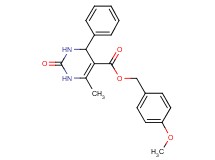 4-methoxybenzyl 6-methyl-2-oxo-4-phenyl-1,2,3,4-tetrahydro-5-pyrimidinecarboxylate