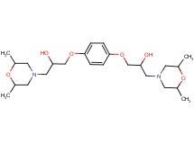 3,3'-[1,4-phenylenebis(oxy)]bis[1-(2,6-dimethyl-4-morpholinyl)-2-propanol]