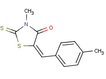 3-methyl-5-(4-methylbenzylidene)-2-thioxo-1,3-thiazolidin-4-one