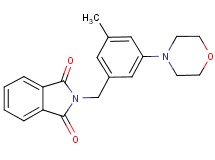 2-[3-methyl-5-(4-morpholinyl)benzyl]-1H-isoindole-1,3(2H)-dione