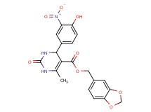 1,3-benzodioxol-5-ylmethyl 4-(4-hydroxy-3-nitrophenyl)-6-methyl-2-oxo-1,2,3,4-tetrahydro-5-pyrimidinecarboxylate