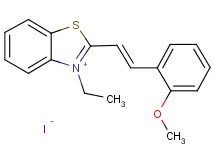 3-ethyl-2-[2-(2-methoxyphenyl)vinyl]-1,3-benzothiazol-3-ium iodide