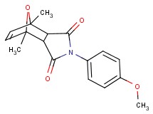 4-(4-methoxyphenyl)-1,7-dimethyl-10-oxa-4-azatricyclo[5.2.1.0~2,6~]dec-8-ene-3,5-dione