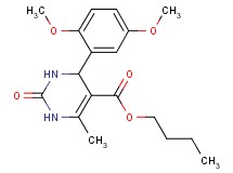 butyl 4-(2,5-dimethoxyphenyl)-6-methyl-2-oxo-1,2,3,4-tetrahydro-5-pyrimidinecarboxylate
