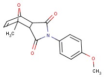 4-(4-methoxyphenyl)-1-methyl-10-oxa-4-azatricyclo[5.2.1.0~2,6~]dec-8-ene-3,5-dione