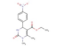 ethyl 1,6-dimethyl-4-(4-nitrophenyl)-2-oxo-1,2,3,4-tetrahydro-5-pyrimidinecarboxylate