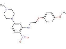 N-[2-(4-methoxyphenoxy)ethyl]-5-(4-methyl-1-piperazinyl)-2-nitroaniline