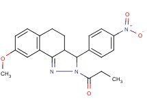 8-methoxy-3-(4-nitrophenyl)-2-propionyl-3,3a,4,5-tetrahydro-2H-benzo[g]indazole