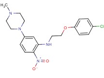 N-[2-(4-chlorophenoxy)ethyl]-5-(4-methyl-1-piperazinyl)-2-nitroaniline