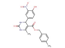4-methylbenzyl 4-(4-hydroxy-3-nitrophenyl)-6-methyl-2-oxo-1,2,3,4-tetrahydro-5-pyrimidinecarboxylate