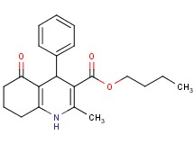 butyl 2-methyl-5-oxo-4-phenyl-1,4,5,6,7,8-hexahydro-3-quinolinecarboxylate