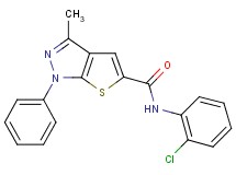 N-(2-chlorophenyl)-3-methyl-1-phenyl-1H-thieno[2,3-c]pyrazole-5-carboxamide