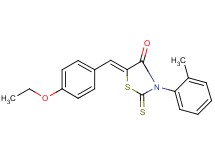 5-(4-ethoxybenzylidene)-3-(2-methylphenyl)-2-thioxo-1,3-thiazolidin-4-one
