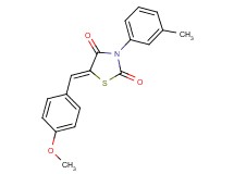 5-(4-methoxybenzylidene)-3-(3-methylphenyl)-1,3-thiazolidine-2,4-dione