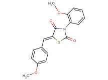 5-(4-methoxybenzylidene)-3-(2-methoxyphenyl)-1,3-thiazolidine-2,4-dione