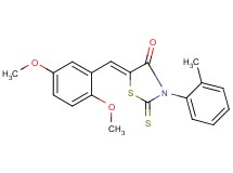 5-(2,5-dimethoxybenzylidene)-3-(2-methylphenyl)-2-thioxo-1,3-thiazolidin-4-one