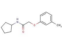 N-cyclopentyl-2-(3-methylphenoxy)acetamide