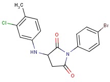 1-(4-bromophenyl)-3-[(3-chloro-4-methylphenyl)amino]-2,5-pyrrolidinedione