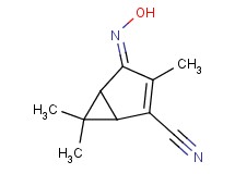 4-(hydroxyimino)-3,6,6-trimethylbicyclo[3.1.0]hex-2-ene-2-carbonitrile